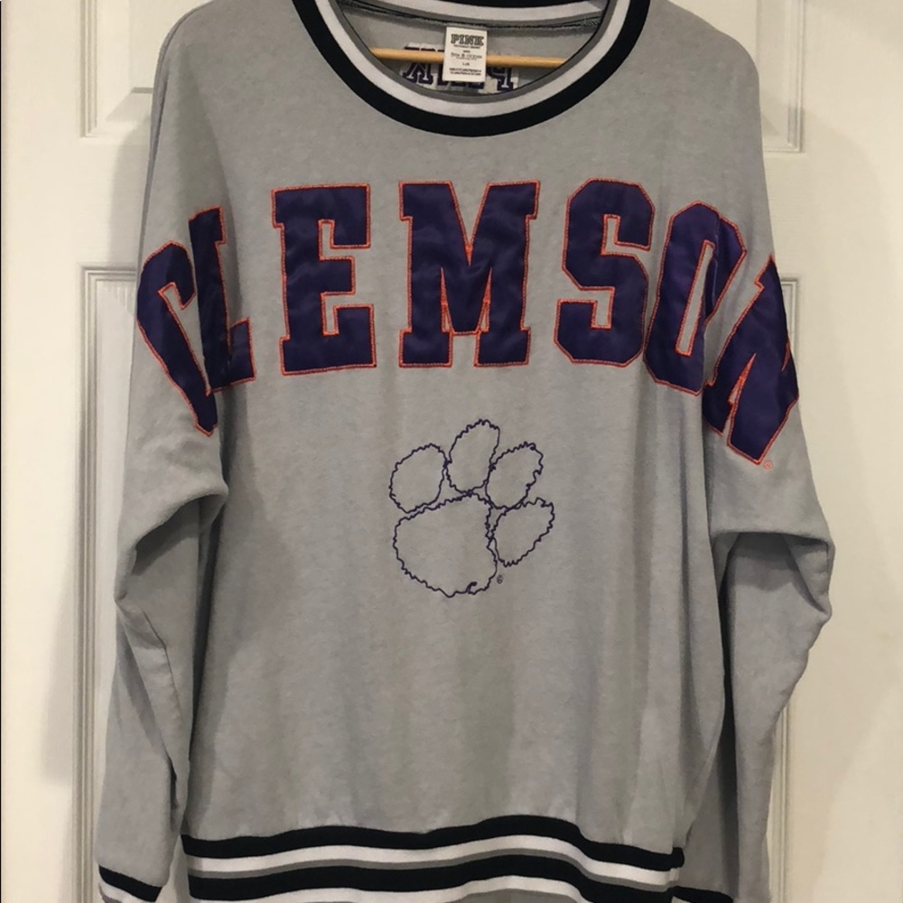 Pink - Clemson oversized L sweatshirt